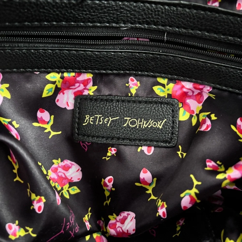 Betsey Johnson All That Jazz striped Faux Leather Tote
